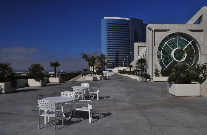 The San Diego Convention Center skywalk